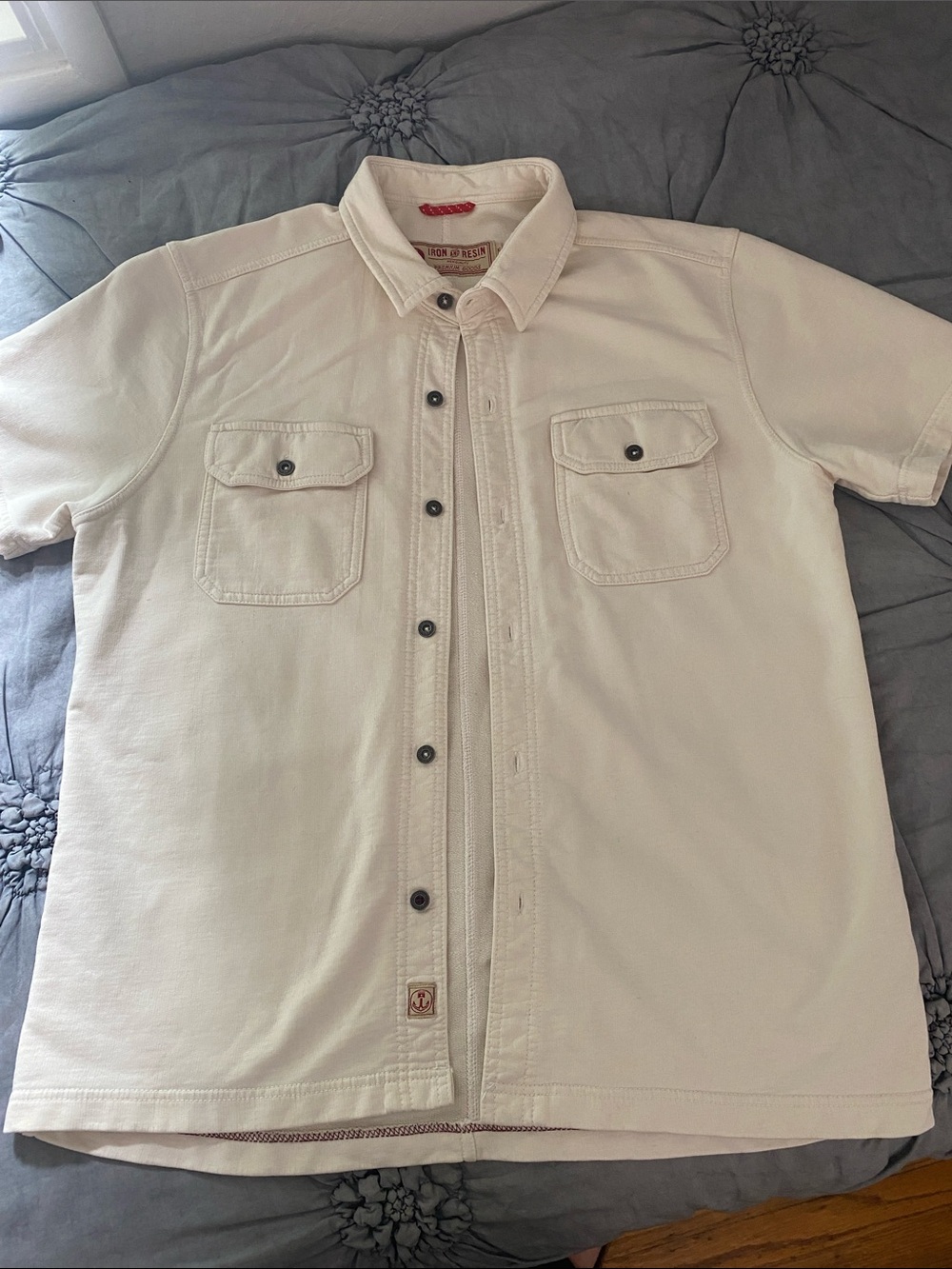 Men’s iron & resin s/s heavy knit shirt